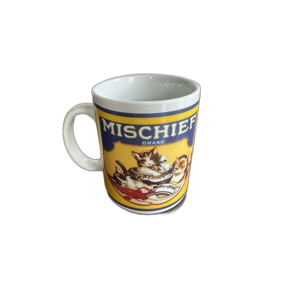 Mischief Brand Coffee Mug Tea Drinking Cup California Design Works